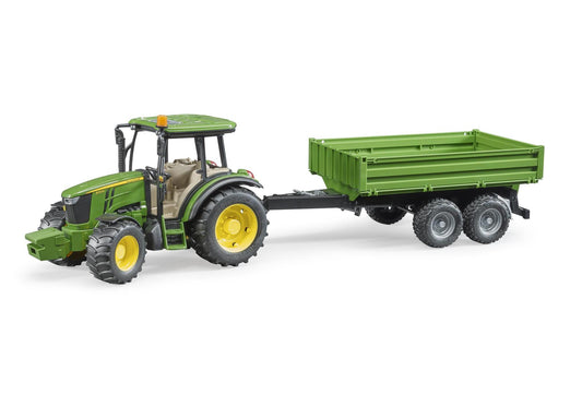 Bruder 02108 John Deere 5115 M mit Bordwandanhänger - plegobil