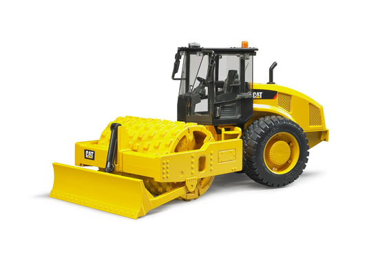 Bruder 02450 Cat Walzenzug mit Planierschild und Stampffussbandage - plegobil