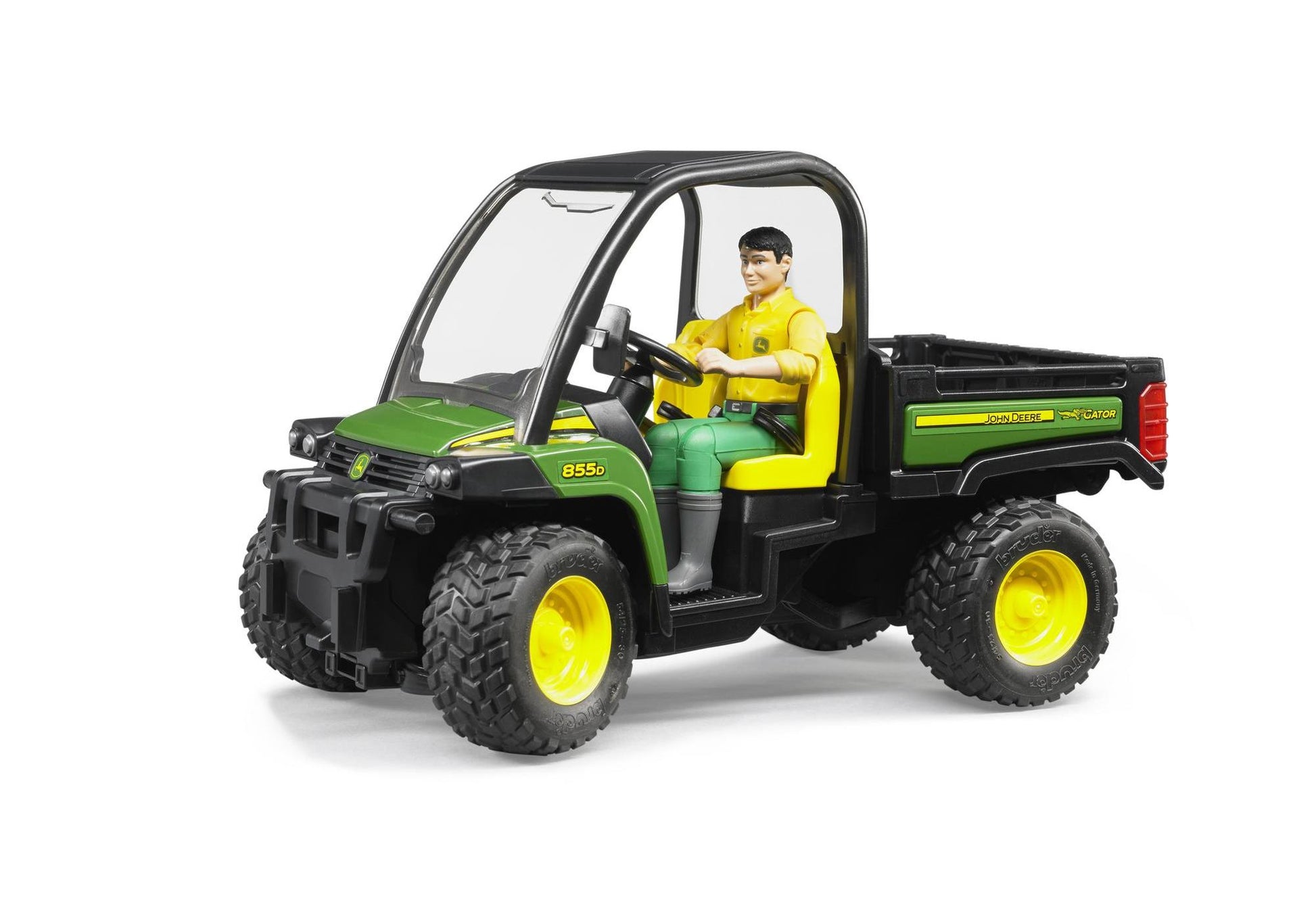 Bruder 02490 John Deere Gator XUV 855D mit Fahrer - plegobil