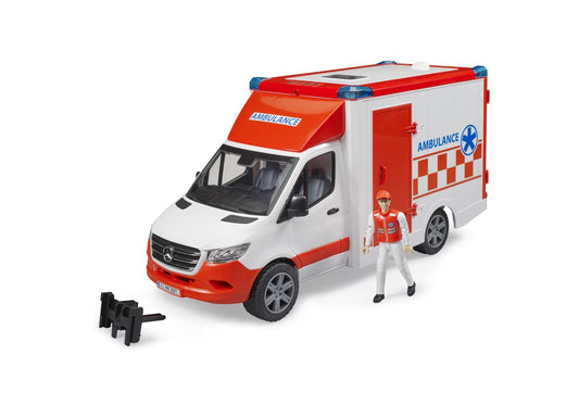 Bruder 02676 MB Sprinter Ambulanz mit Fahrer - plegobil