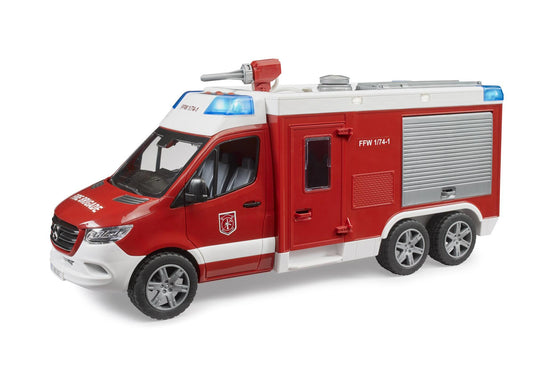 Bruder 02680 MB Sprinter Feuerwehrrüstwagen mit Light & Sound Modul - plegobil