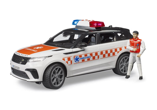 Bruder 02885 Range Rover Velar Notarztfahrzeug mit Fahrer - plegobil