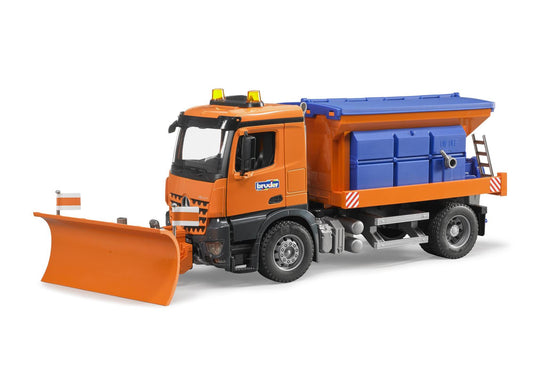 Bruder 03685 Mercedes-Benz Arocs Winterdienst mit Räumschild - plegobil