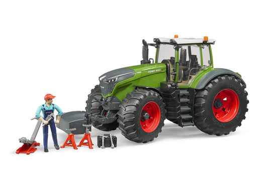 Bruder 04041 Fendt 1050 Vario mit Mechaniker und Werkstattausstattung - plegobil