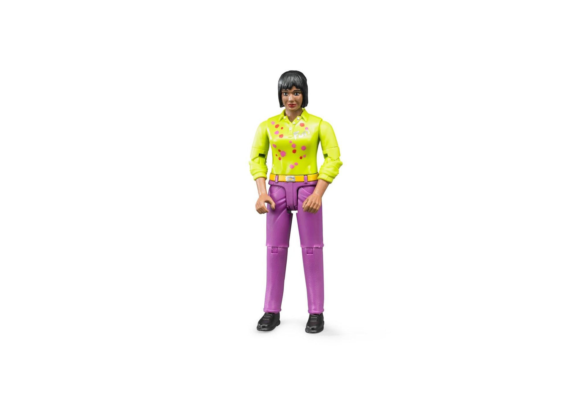 Bruder 60403 Frau mit mittlerem Hauttyp und lila Hose - plegobil