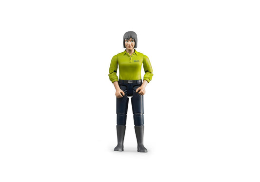 Bruder 60405 Frau mit hellem Hauttyp und dunkelblauer Hose - plegobil