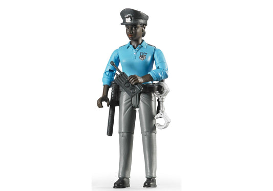 Bruder 60431 Polizistin mit dunklem Hauttyp und Zubehör - plegobil