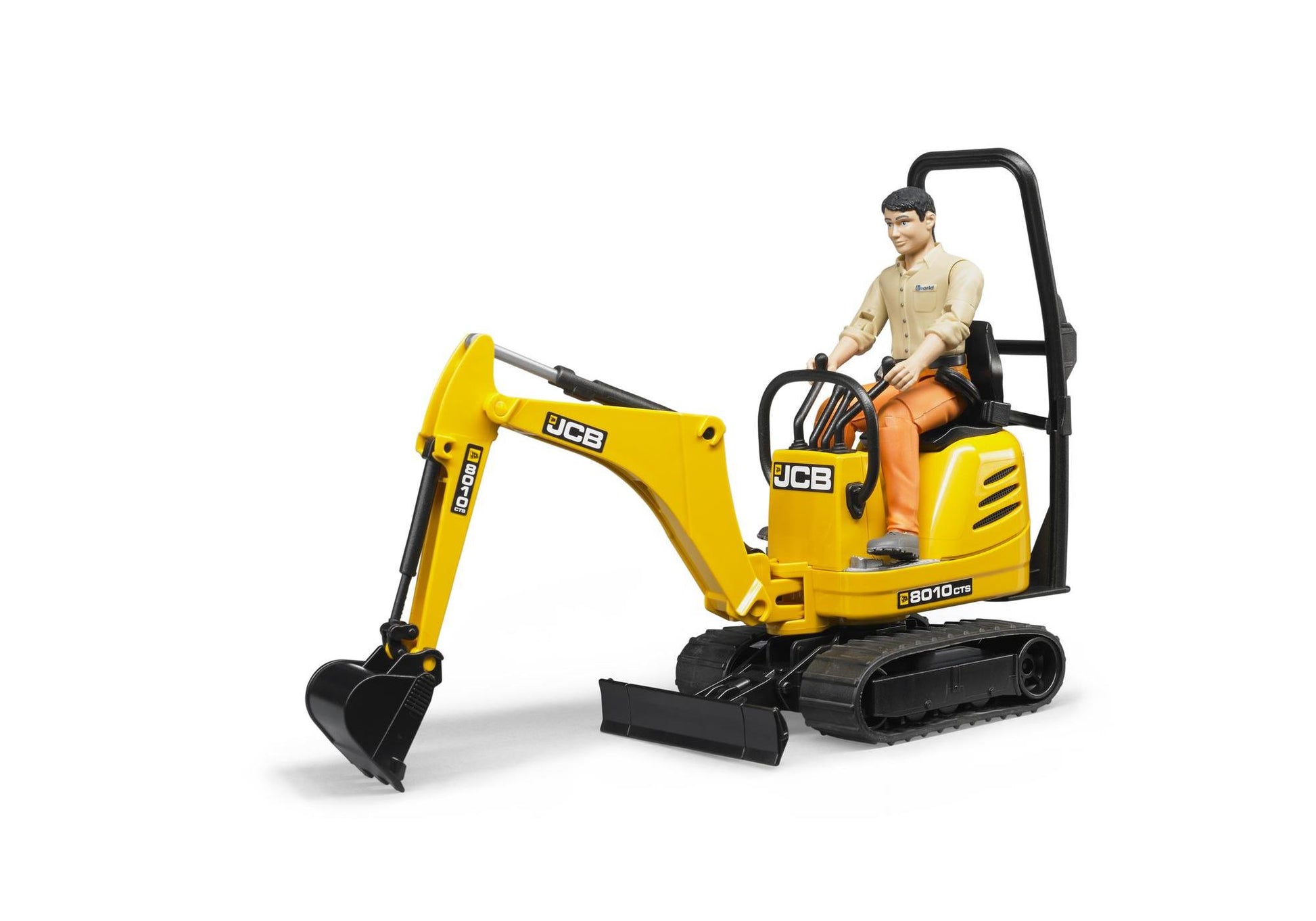 Bruder 62002 JCB Mikrobagger 8010 CTS und Bauarbeiter - plegobil