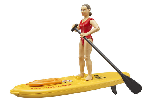 Bruder 62785 bworld Life Guard mit Stand up Paddle - plegobil