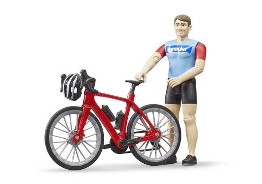 Bruder 63110 bworld Rennrad mit Radfahrer - plegobil
