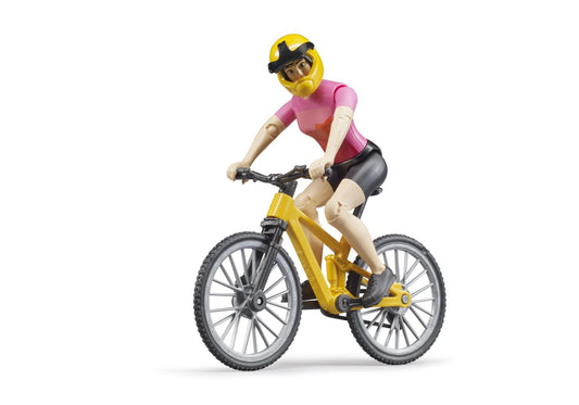 Bruder 63111 bworld Mountainbike mit Radfahrerin - plegobil