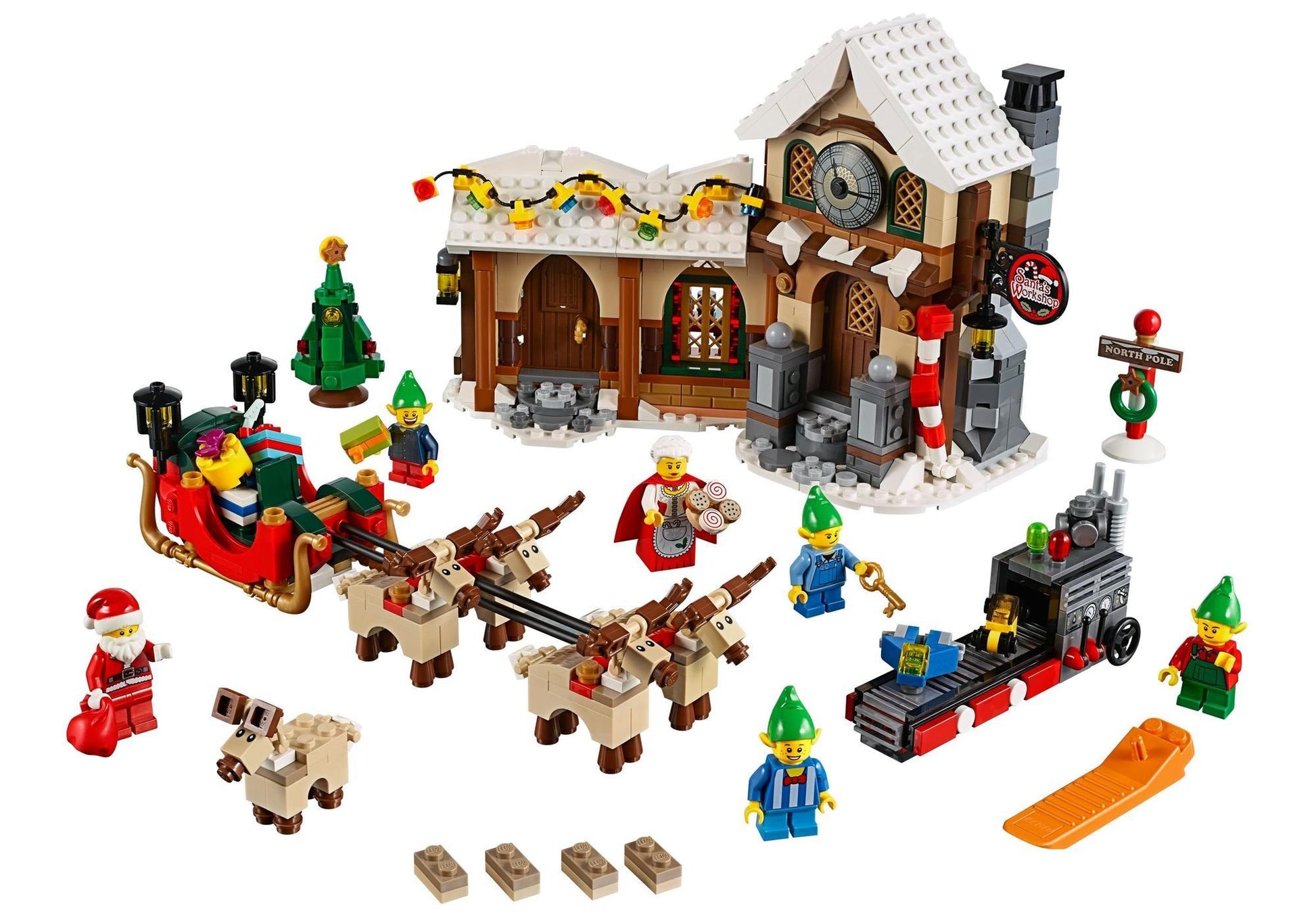 Lego 10245 Creator Expert: Weihnachtliche Werkstatt - plegobil