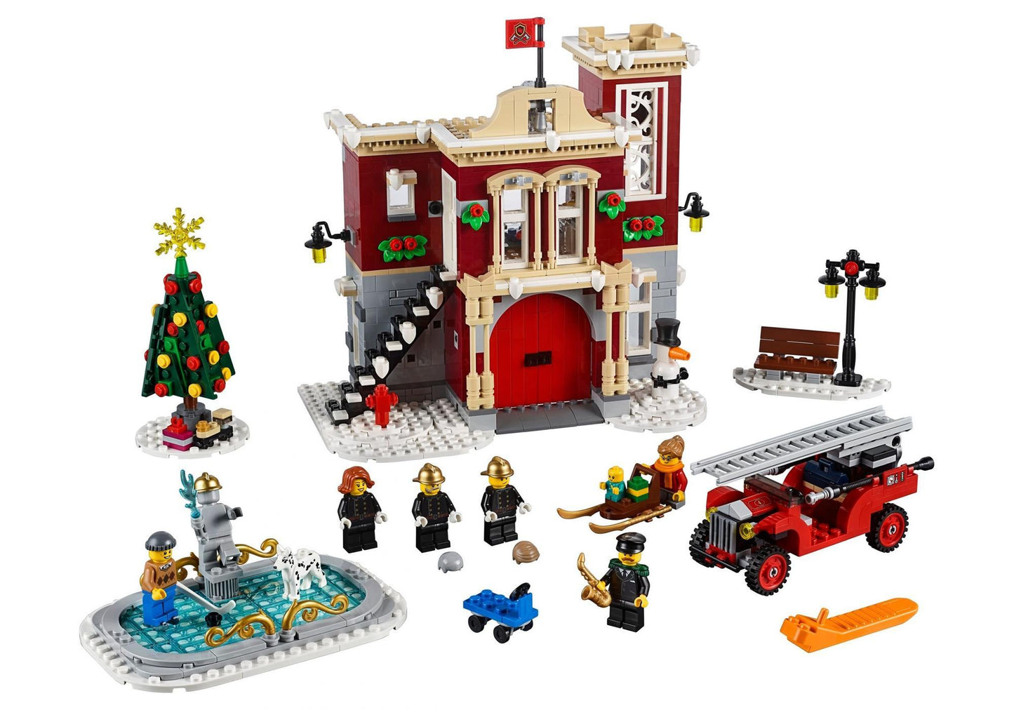 Lego 10263 Creator Expert Winterliche Feuerwehrstation - plegobil