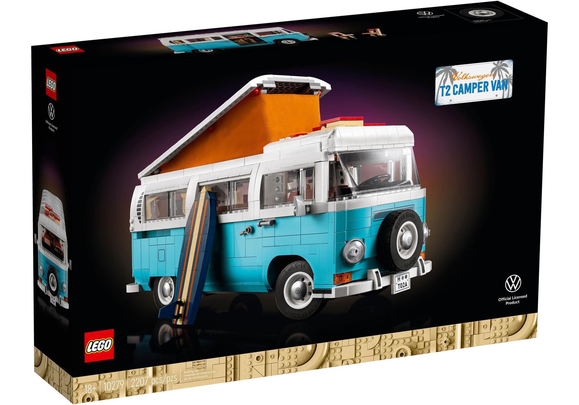 Lego 10279 Icons Volkswagen T2 Campingbus - plegobil