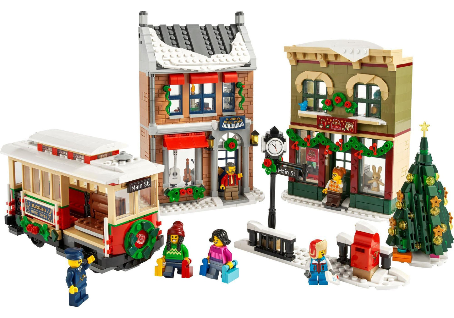 Lego 10308 Icons Weihnachtlich geschmückte Hauptstraße - plegobil