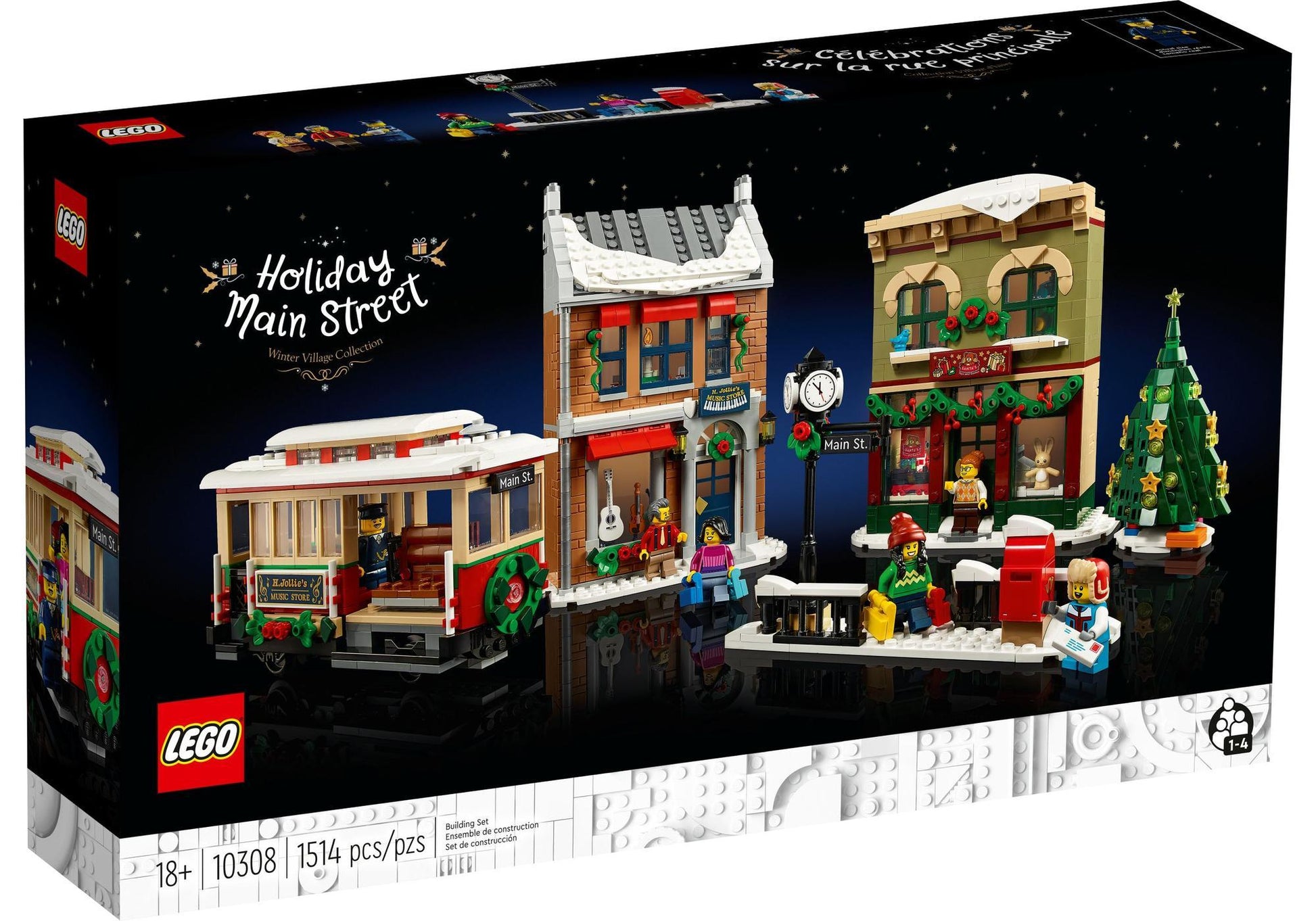 Lego 10308 Icons Weihnachtlich geschmückte Hauptstraße - plegobil