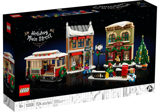 Lego 10308 Icons Weihnachtlich geschmückte Hauptstraße - plegobil