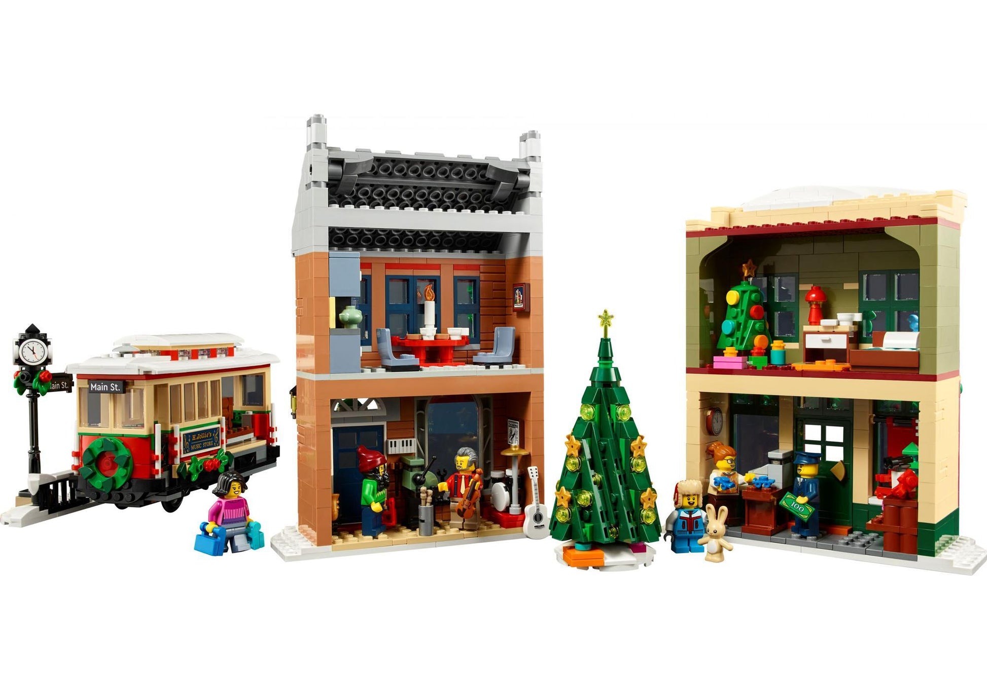Lego 10308 Icons Weihnachtlich geschmückte Hauptstraße - plegobil