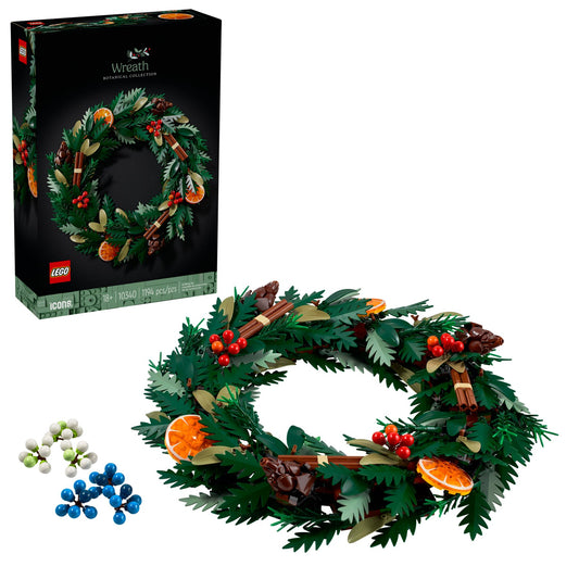 Lego 10340 Icons Weihnachtskranz - plegobil
