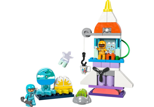 Lego 10422 DUPLO 3-in-1-Spaceshuttle für viele Abenteuer - plegobil