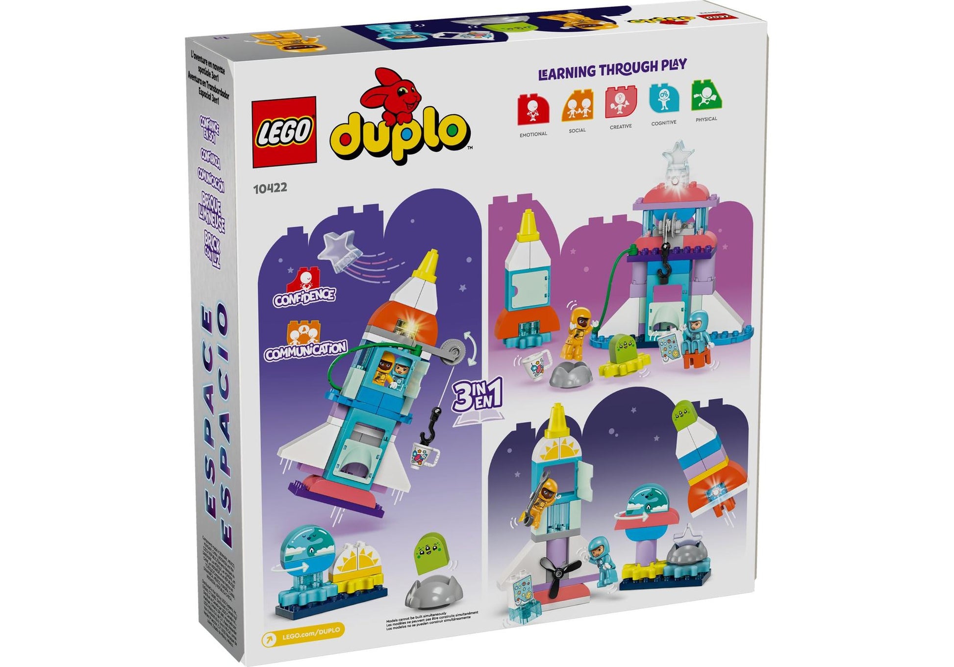 Lego 10422 DUPLO 3-in-1-Spaceshuttle für viele Abenteuer - plegobil