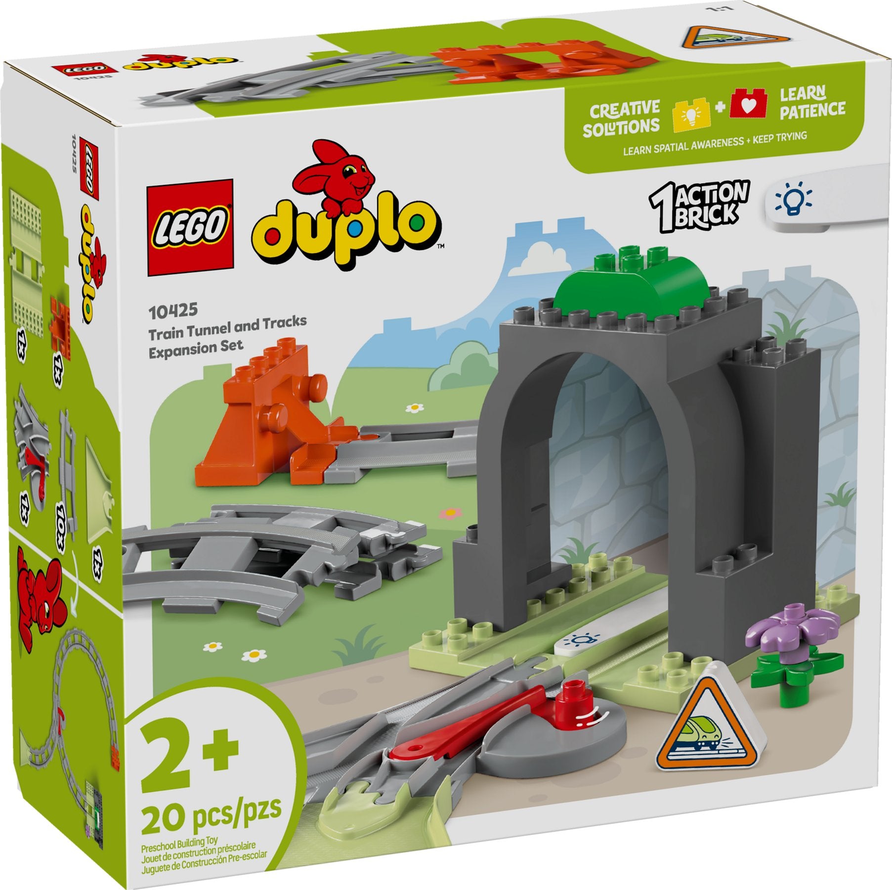 Lego 10425 DUPLO Eisenbahntunnel und Schienen - Erweiterungsset - plegobil