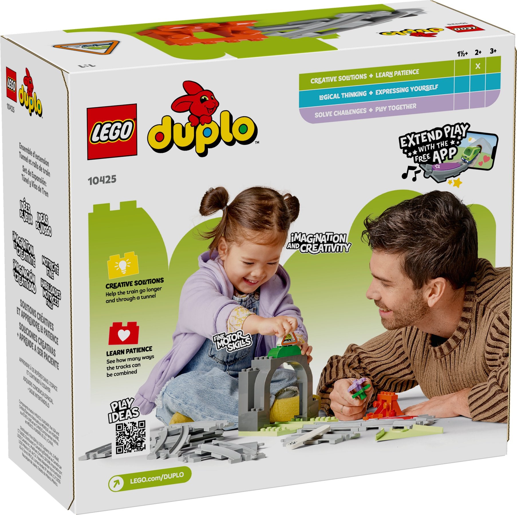 Lego 10425 DUPLO Eisenbahntunnel und Schienen - Erweiterungsset - plegobil