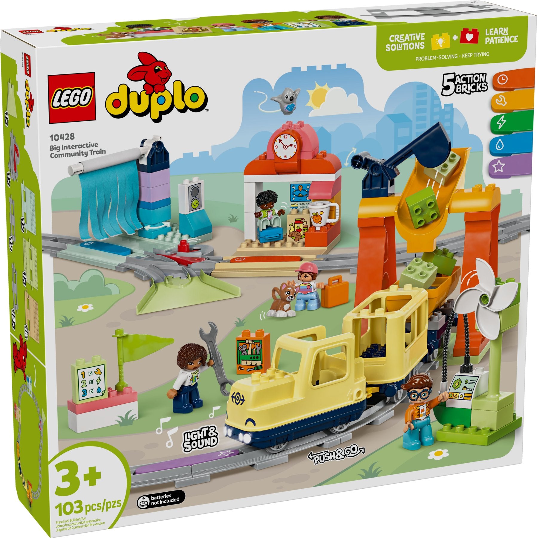 Lego 10428 DUPLO Große interaktive Eisenbahn - plegobil