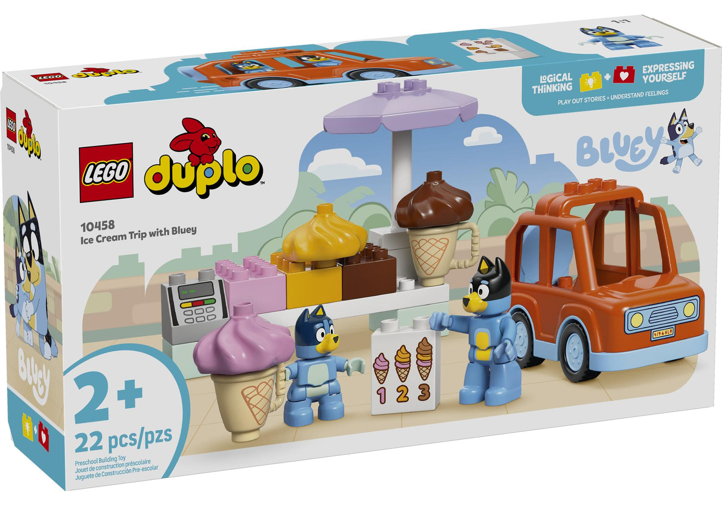Lego 10458 DUPLO Bluey: Ausflug zur Eisdiele mit Bluey