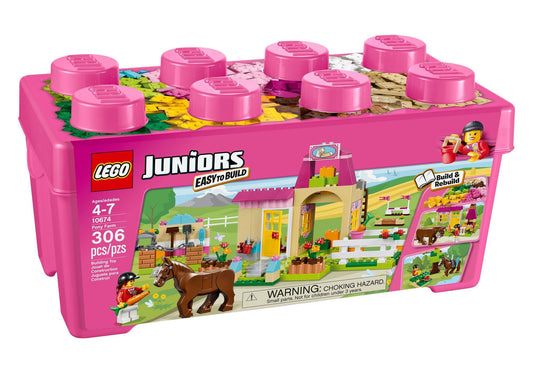 Lego 10674 Juniors Große Steinebox Mädchen Ponyhof - plegobil
