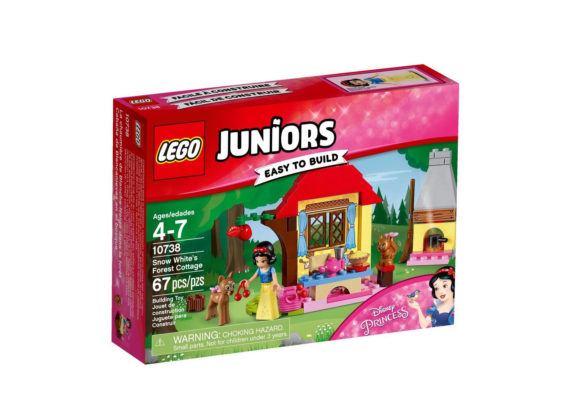 Lego 10738 Juniors Disney Princess: Schneewittchens Waldhütte - plegobil