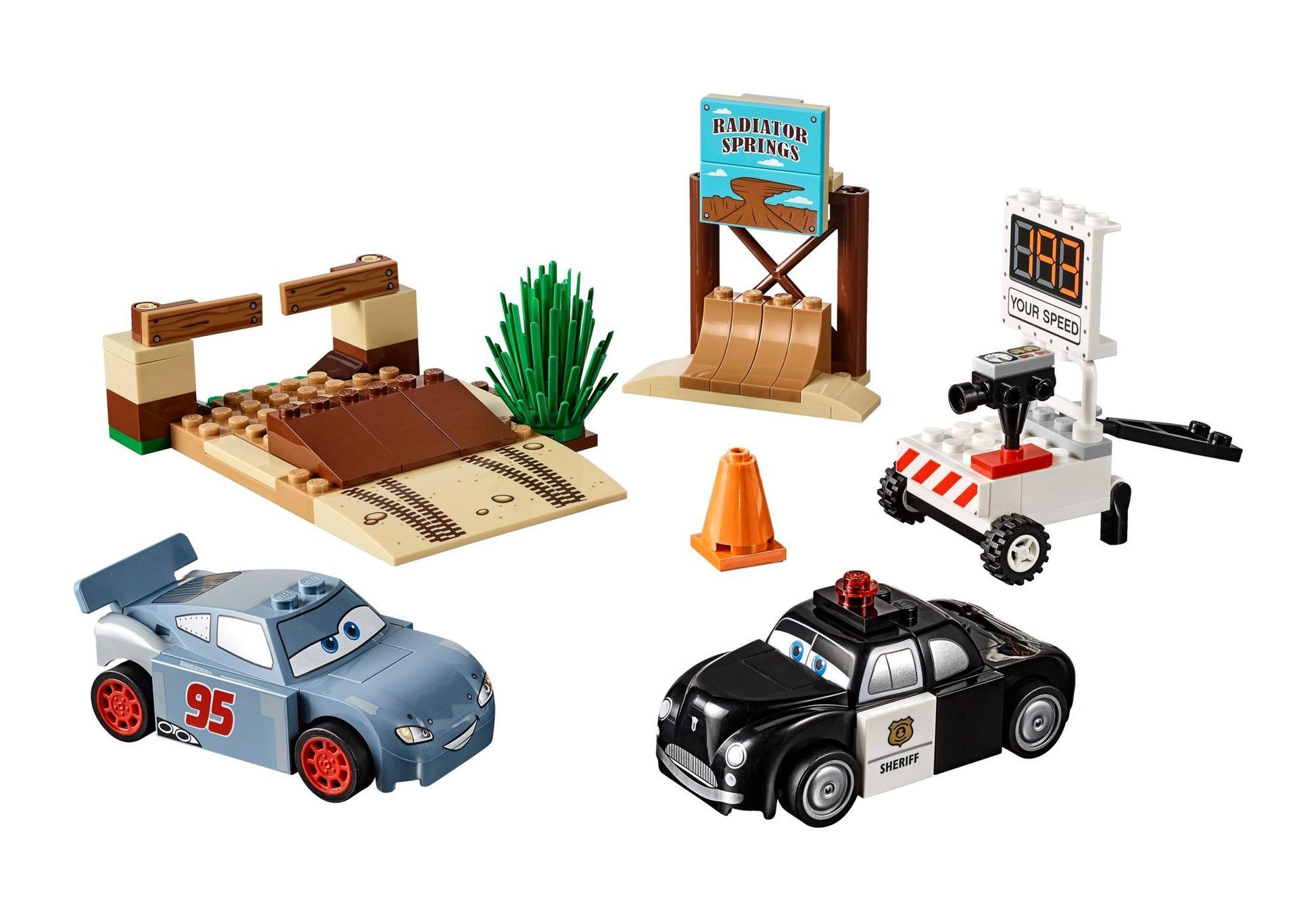Lego 10742 Juniors Disney Cars: Rasante Trainingsrunden in der Teufelsschanze - plegobil
