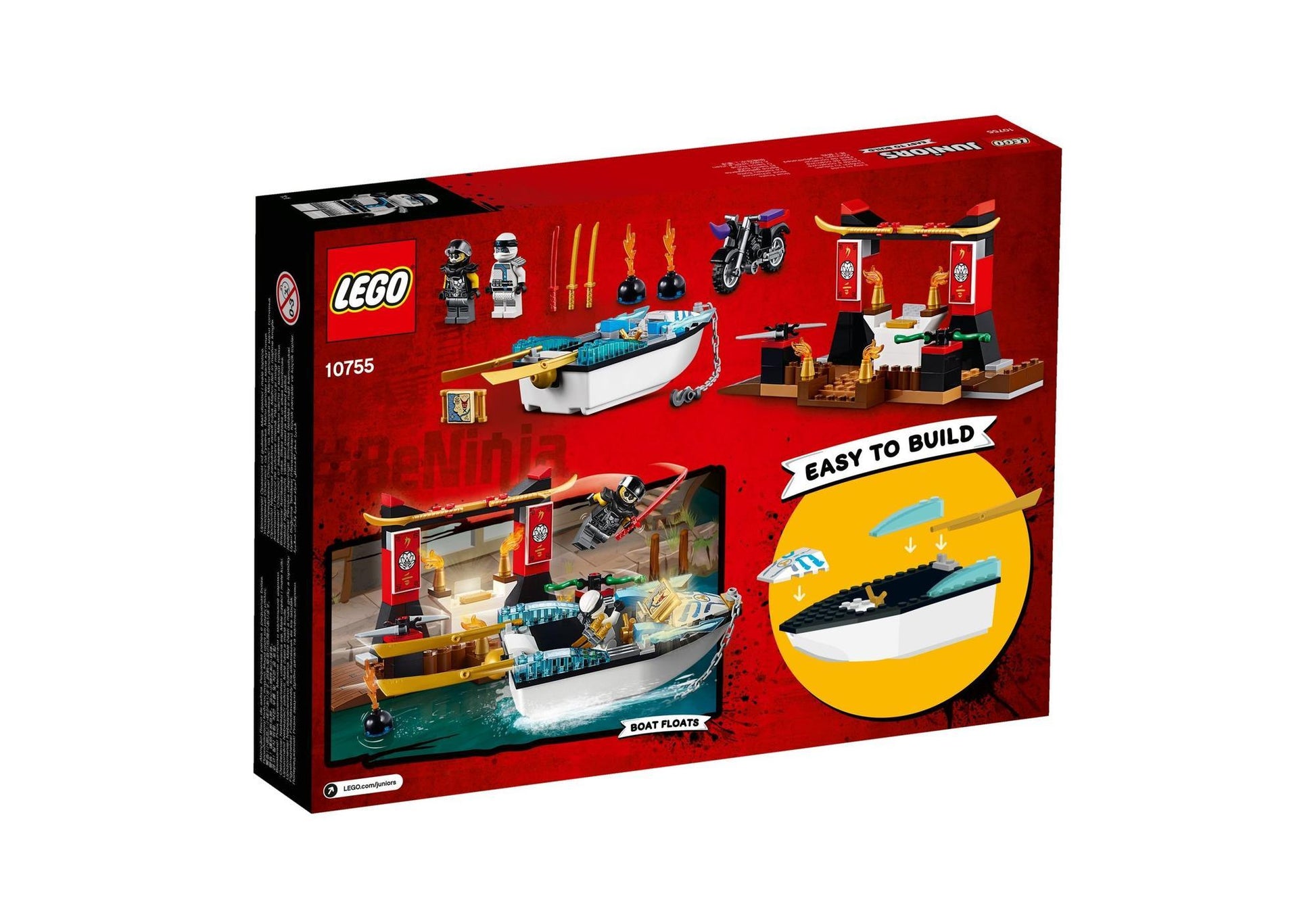 Lego 10755 Juniors Ninjago: Zanes Verfolgungsjagd mit dem Ninjabo - plegobil