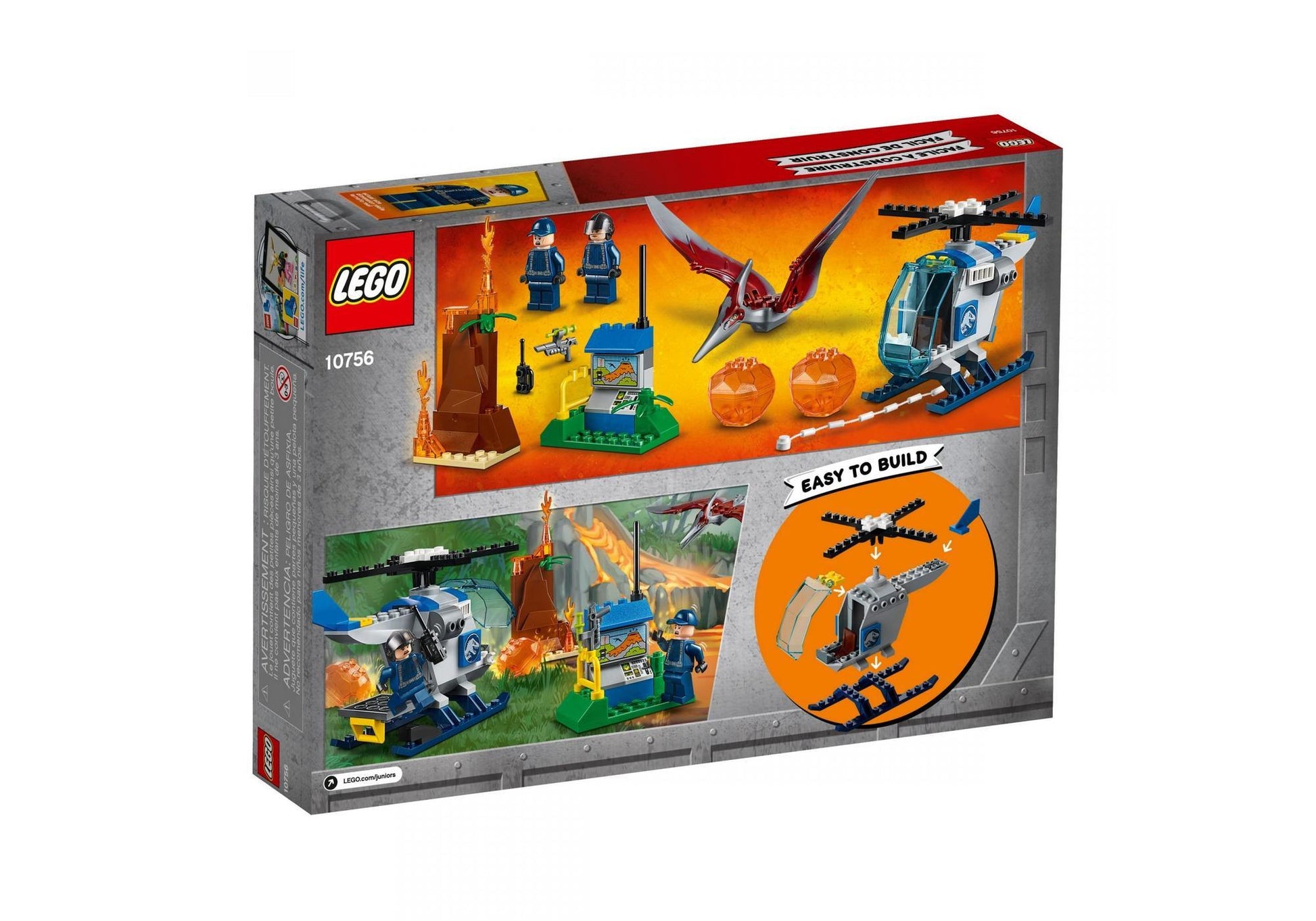 Lego 10756 Juniors Jurassic World: Flucht vor dem Pteranodon - plegobil