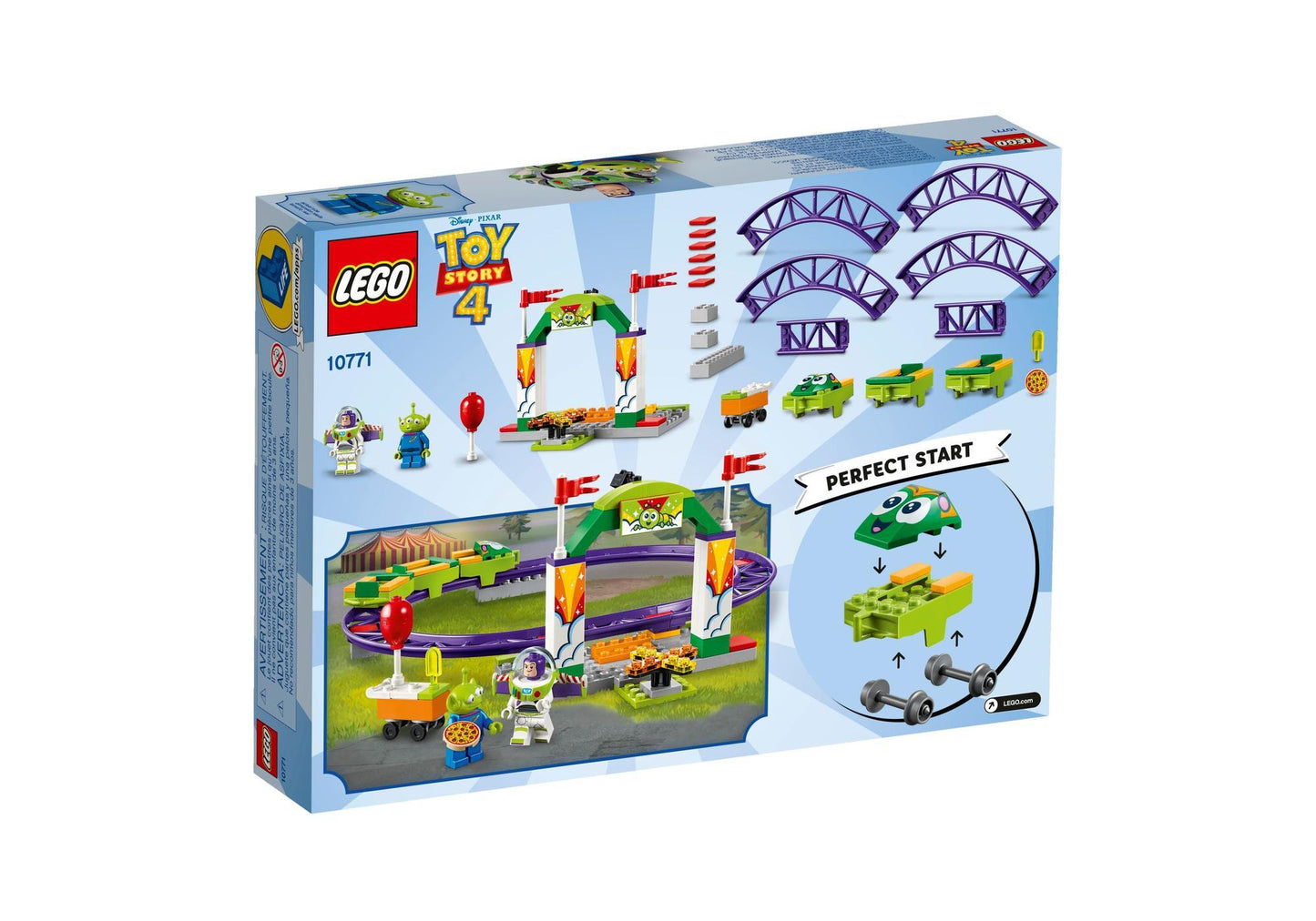 Lego 10771 Toy Story: Buzz wilde Achterbahnfahrt - plegobil