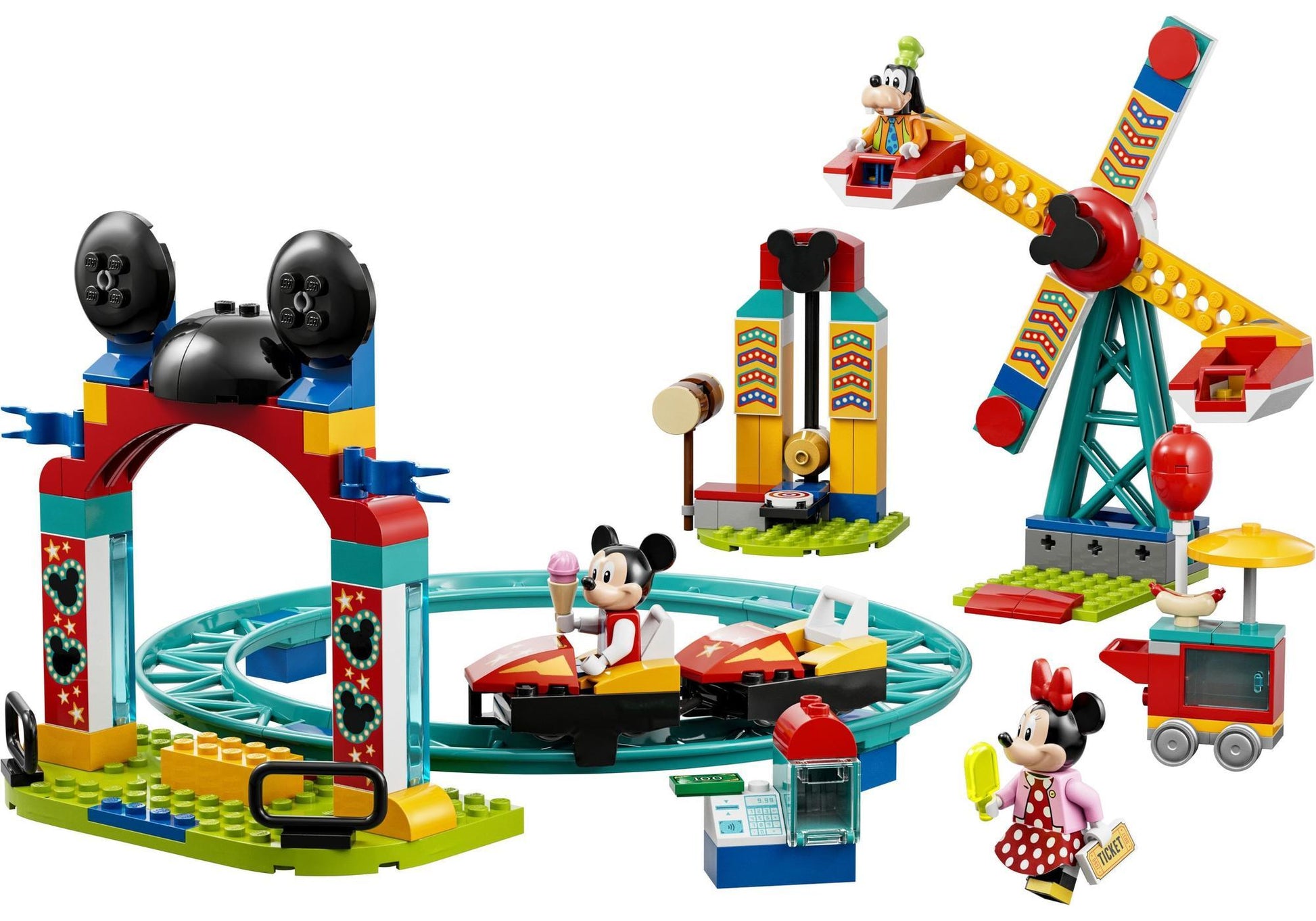 Lego 10778 Disney: Micky, Minnie und Goofy auf dem Jahrmarkt - plegobil
