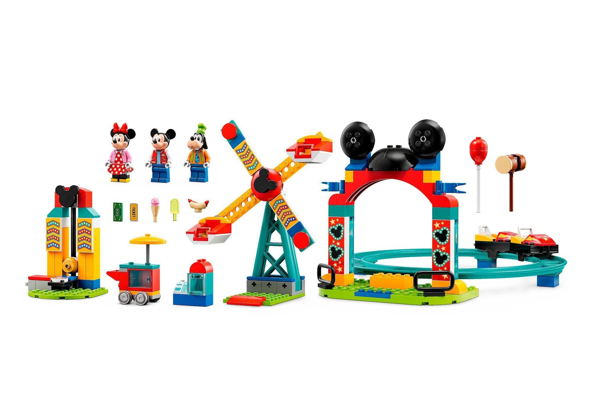 Lego 10778 Disney: Micky, Minnie und Goofy auf dem Jahrmarkt - plegobil