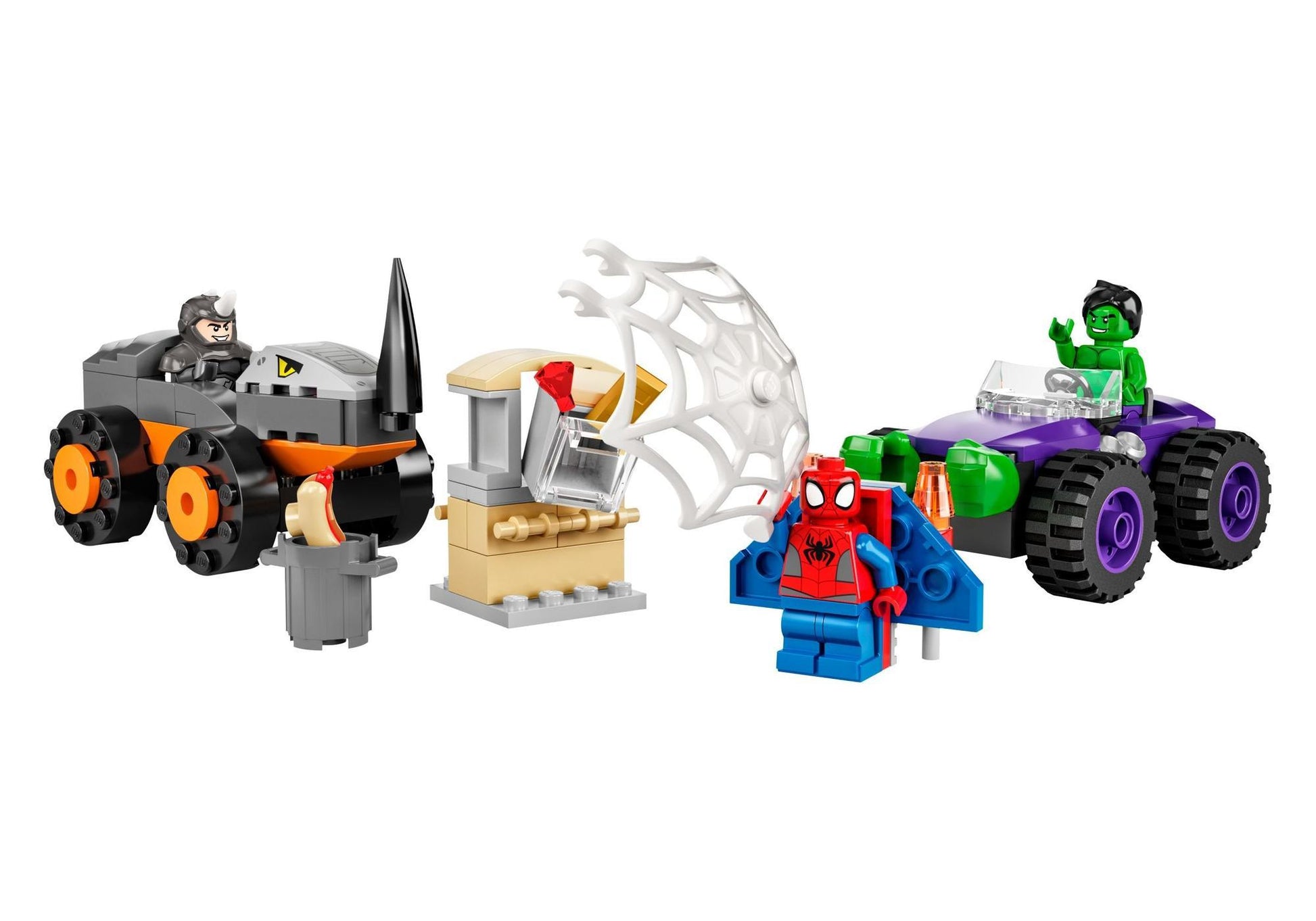 Lego 10782 Spider-Man: Hulks und Rhinos Truck-Duell - plegobil