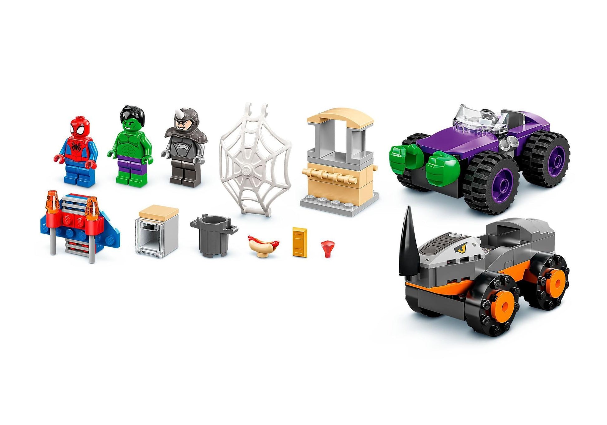 Lego 10782 Spider-Man: Hulks und Rhinos Truck-Duell - plegobil