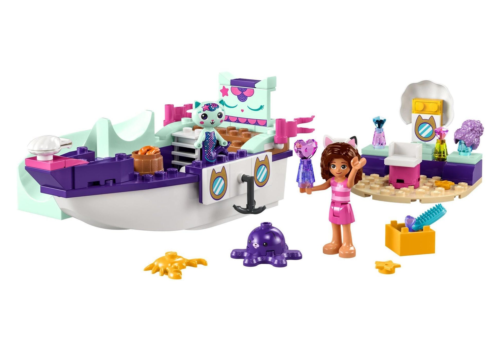 Lego 10786 Gabbys Puppenhaus: Gabbys und Meerkätzchens Schiff und Spa - plegobil