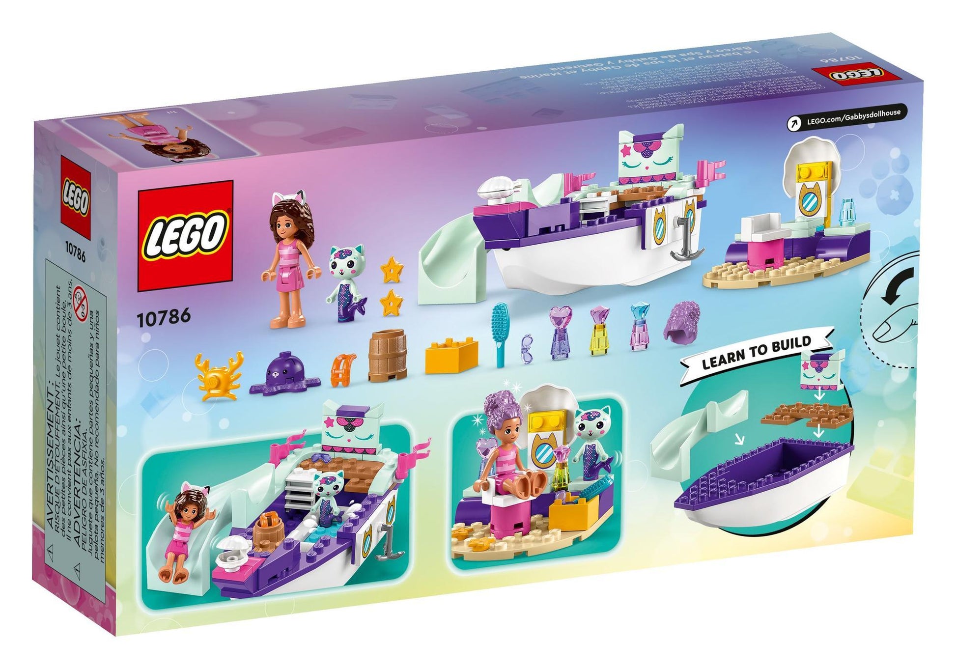 Lego 10786 Gabbys Puppenhaus: Gabbys und Meerkätzchens Schiff und Spa - plegobil