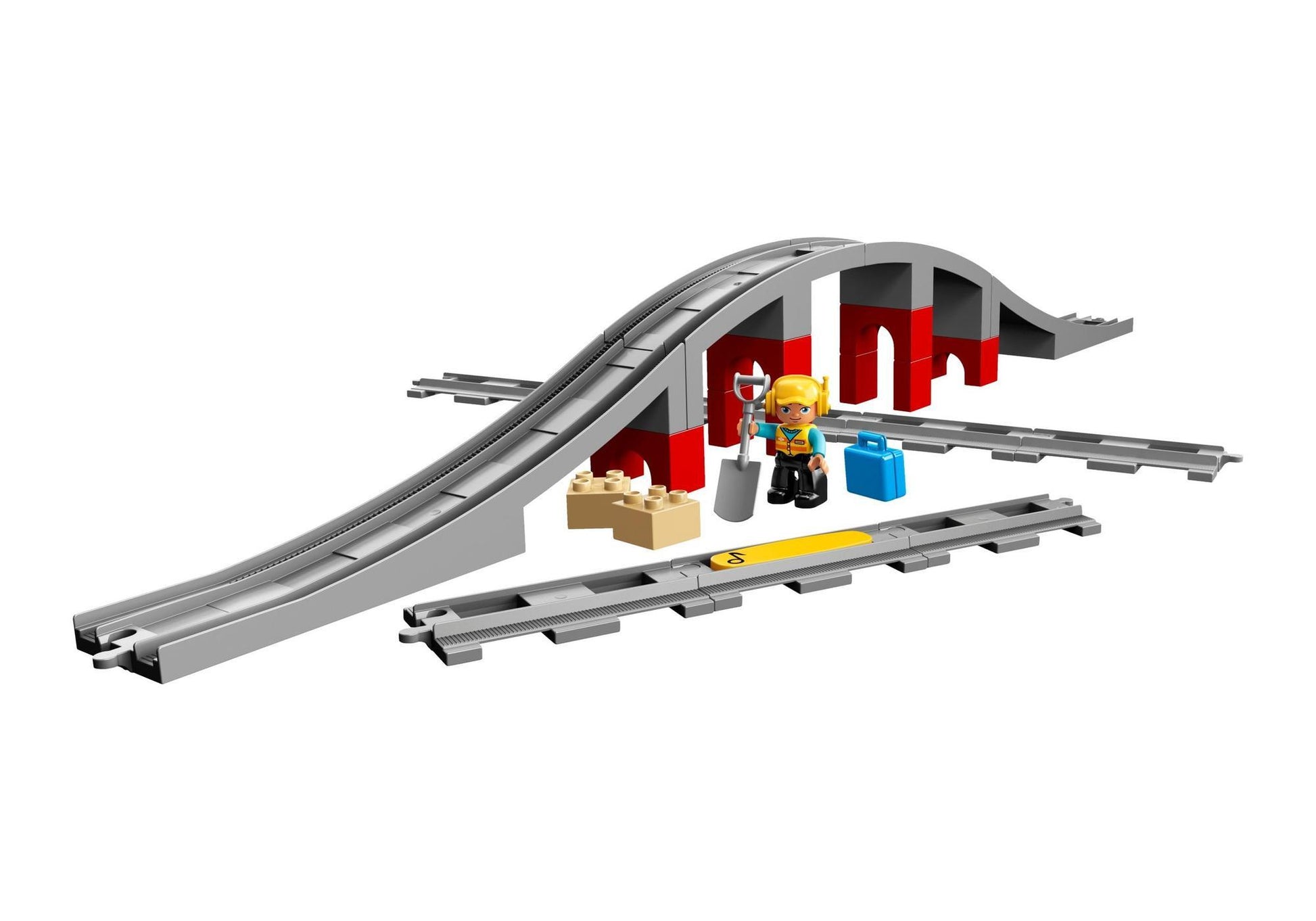 Lego 10872 DUPLO Eisenbahnbrücke und Schienen - plegobil