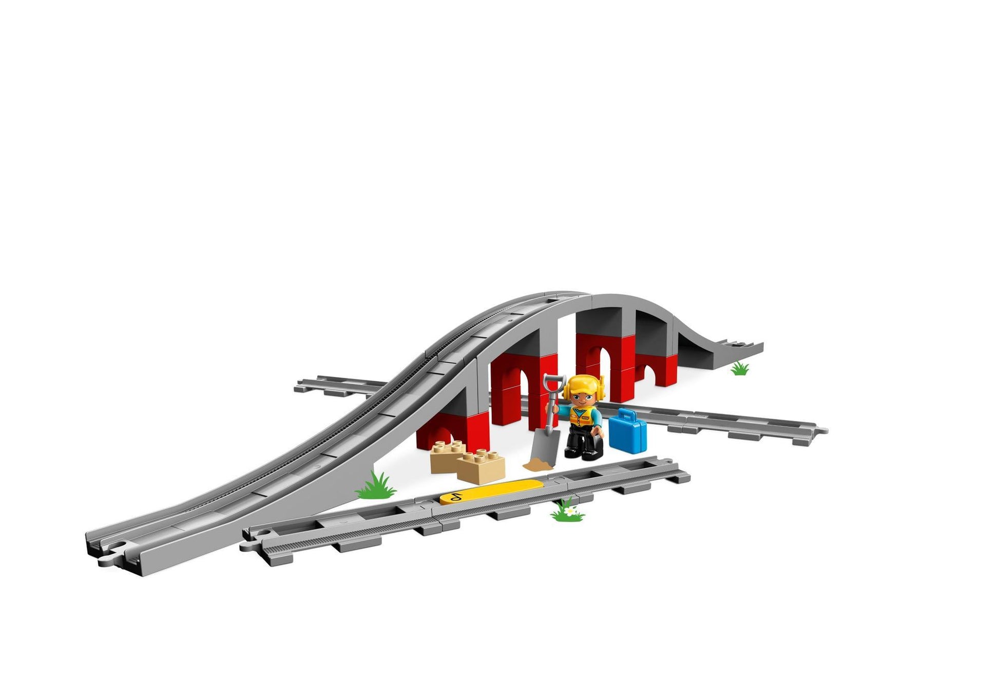 Lego 10872 DUPLO Eisenbahnbrücke und Schienen - plegobil