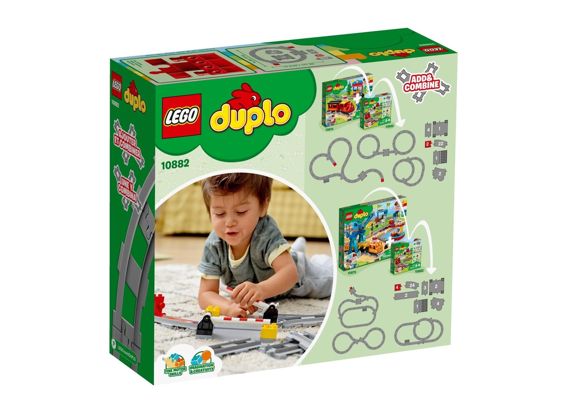 Lego 10882 DUPLO Eisenbahn Schienen - plegobil