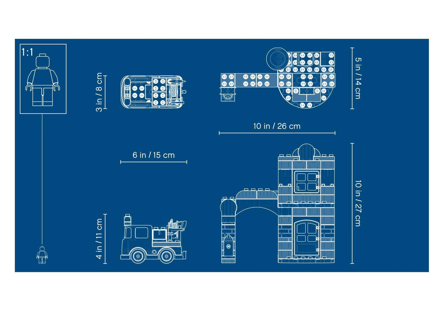 Lego 10903 DUPLO Feuerwehrwache - plegobil