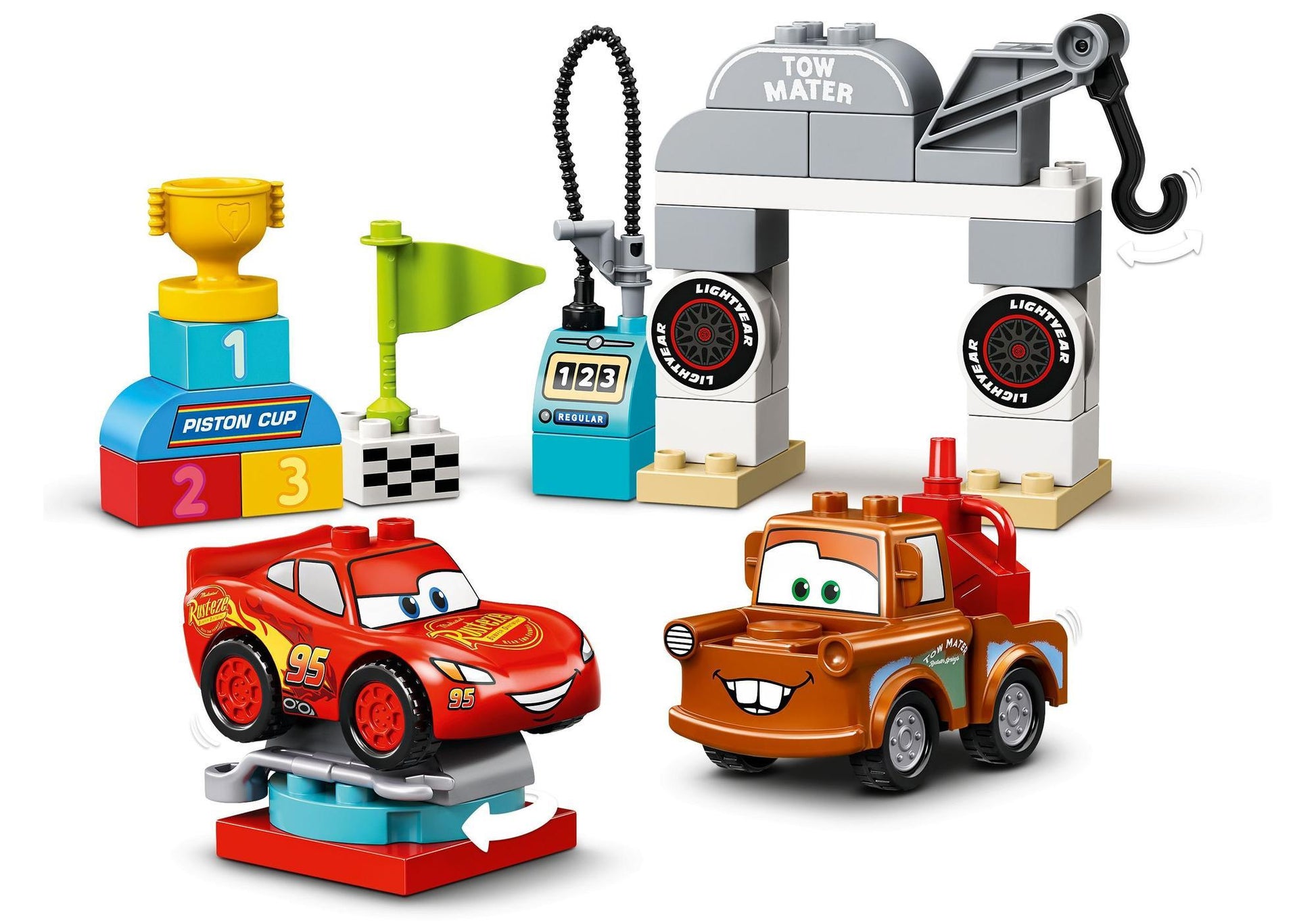 Lego 10924 DUPLO Disney Cars: Lightning McQueens großes Rennen - plegobil