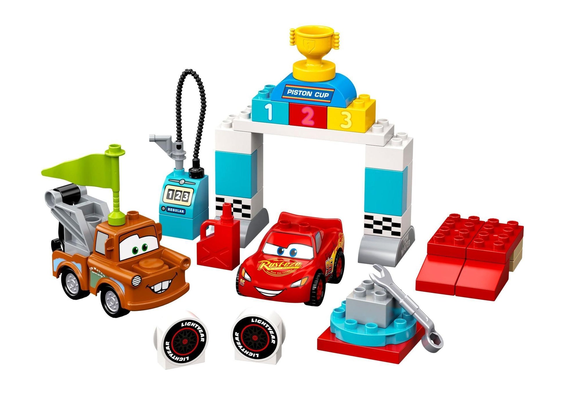 Lego 10924 DUPLO Disney Cars: Lightning McQueens großes Rennen - plegobil