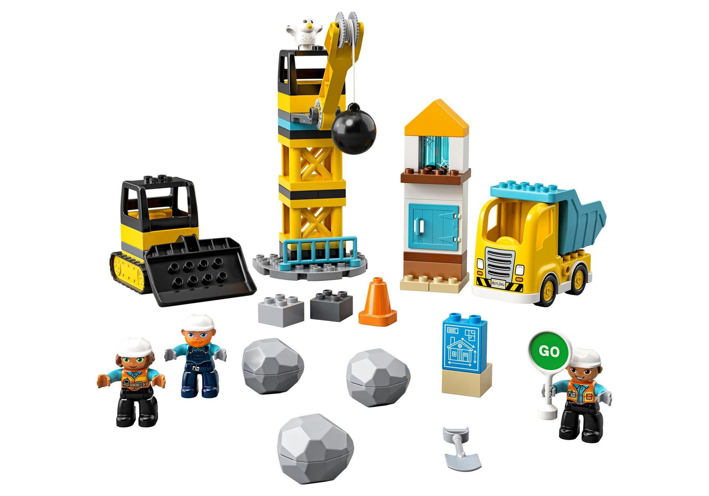 Lego 10932 DUPLO Baustelle mit Abrissbirne - plegobil