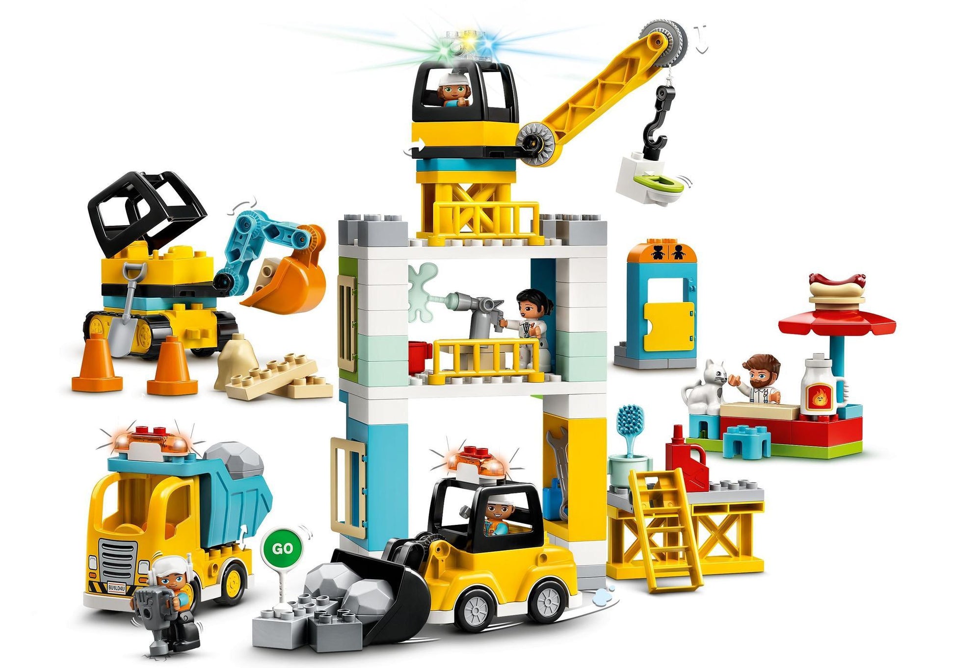 Lego 10933 DUPLO Große Baustelle mit Licht und Ton - plegobil