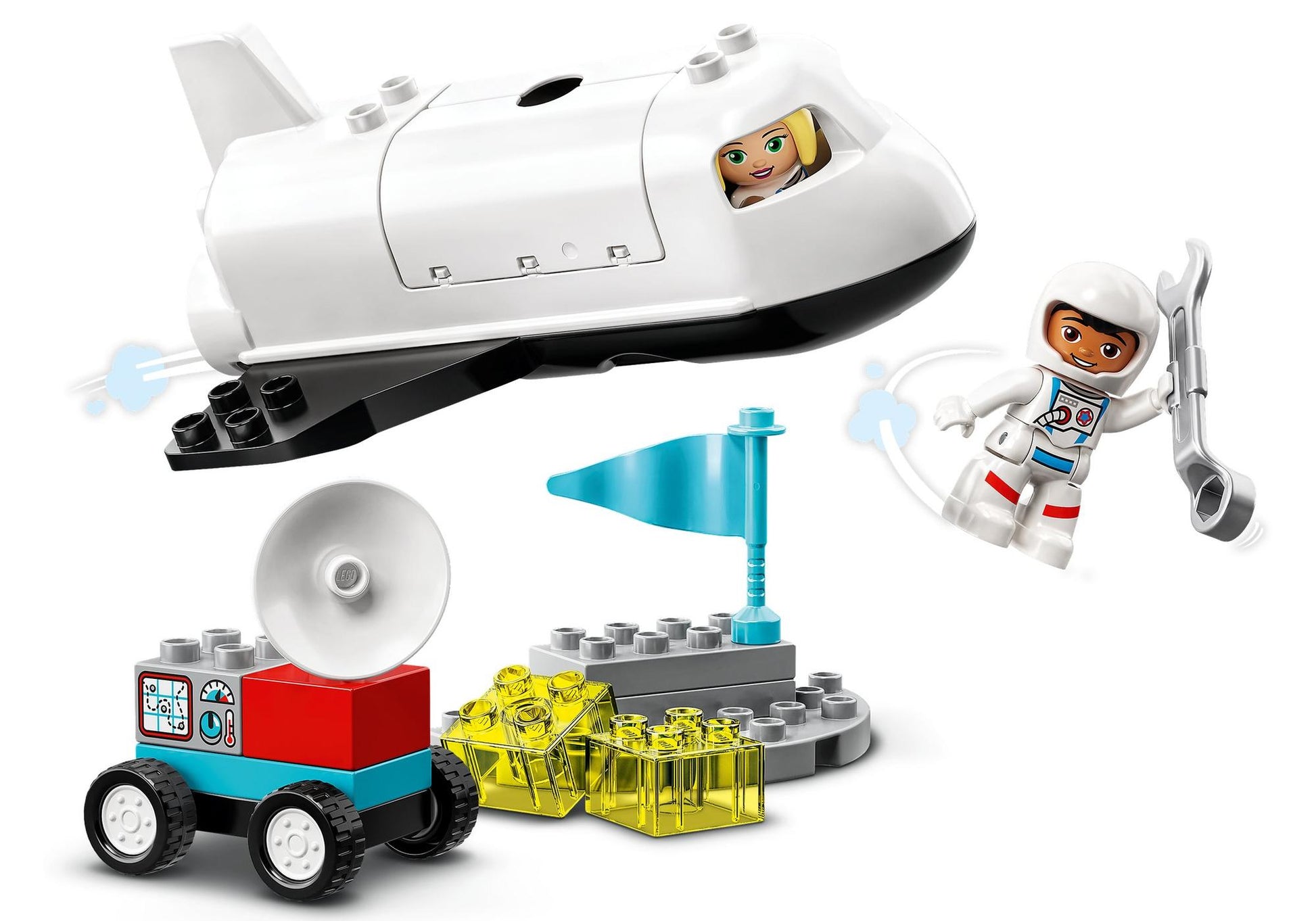 Lego 10944 DUPLO Spaceshuttle Weltraummission - plegobil